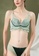 ZITIQUE green Women's Four Seasons Non-wired Push Up Deep V Lace Lingerie Set (Bra and Underwear) - Light Green DF301USF8FD18CGS_4