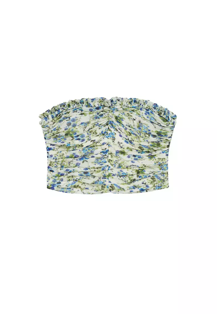 Print Ruched Top