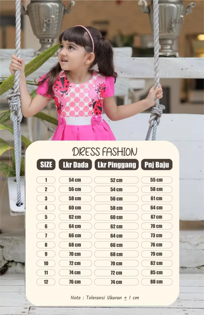 Two Mix - Baju Anak Perempuan - Dress Anak Cewek Rompi 4319