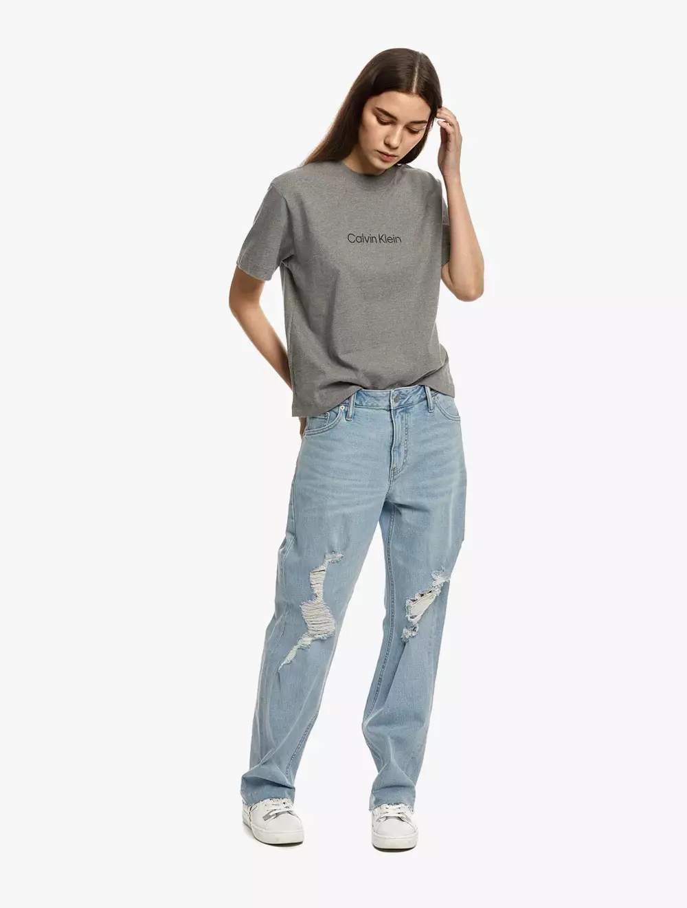CALVIN KLEIN JEANS - HERO MODERN BOXY TEE - grey