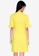 ZALORA BASICS yellow V Neck Puff Sleeve Dress 79A5FAA66CD836GS_2