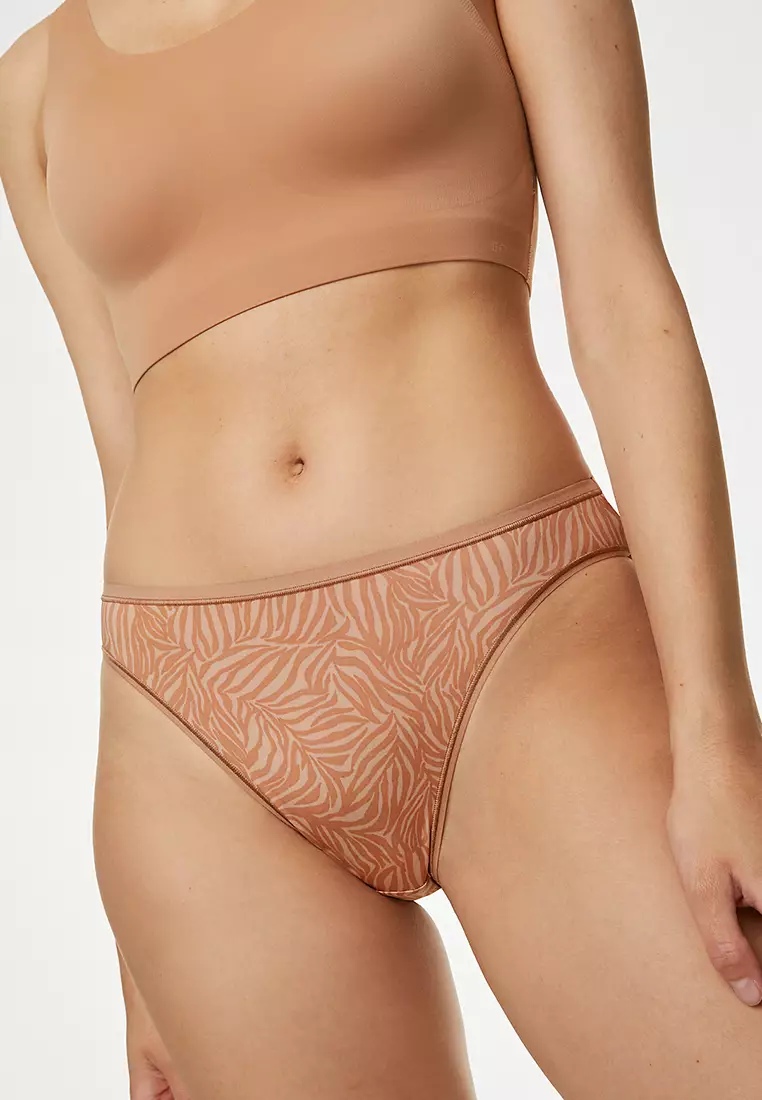 5pk No VPL Microfibre High Leg Knickers