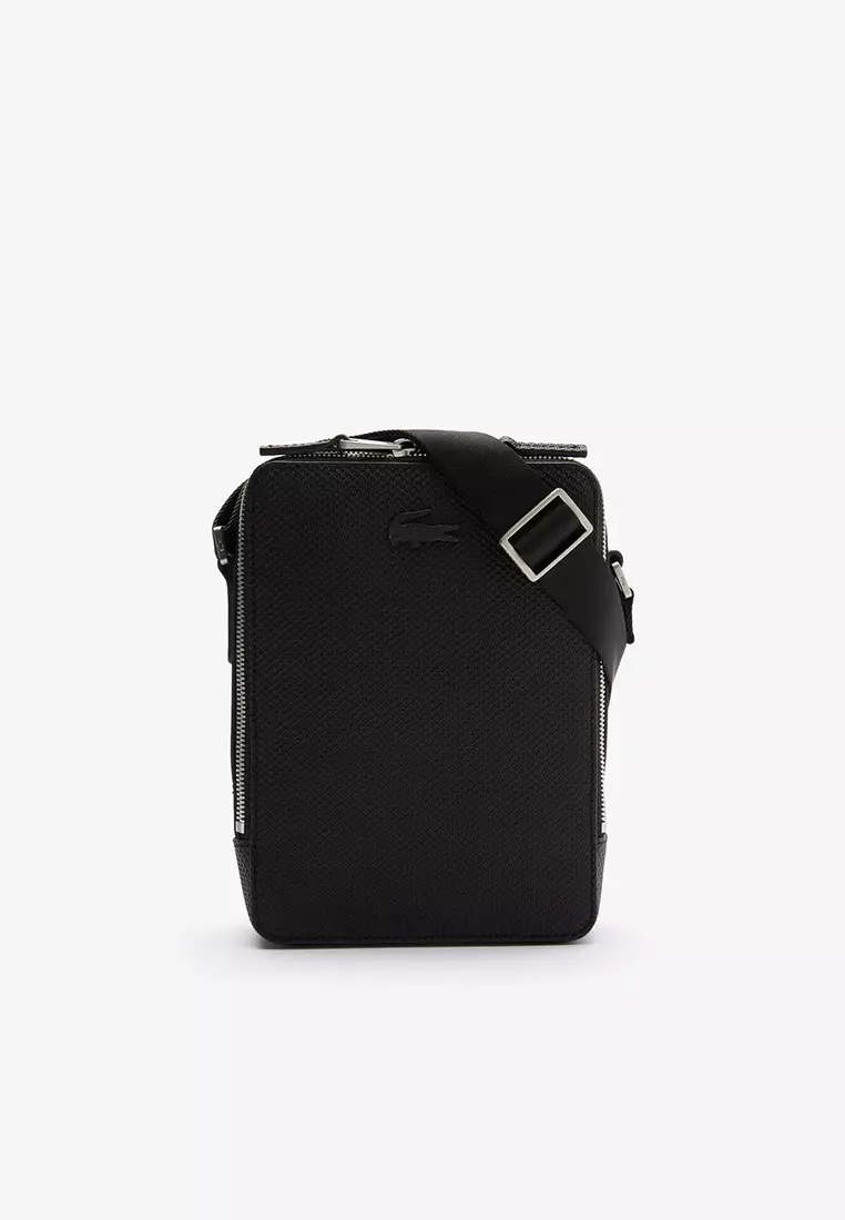 Buy Lacoste Unisex Chantaco Matte Stitched Leather Vertical Camera