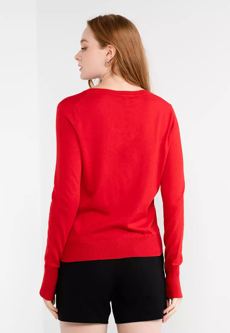 Cashmere long sale sleeve t shirt