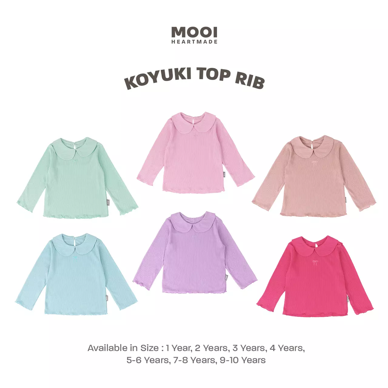 Mooi Atasan Anak Perempuan Koyuki Top - Violet