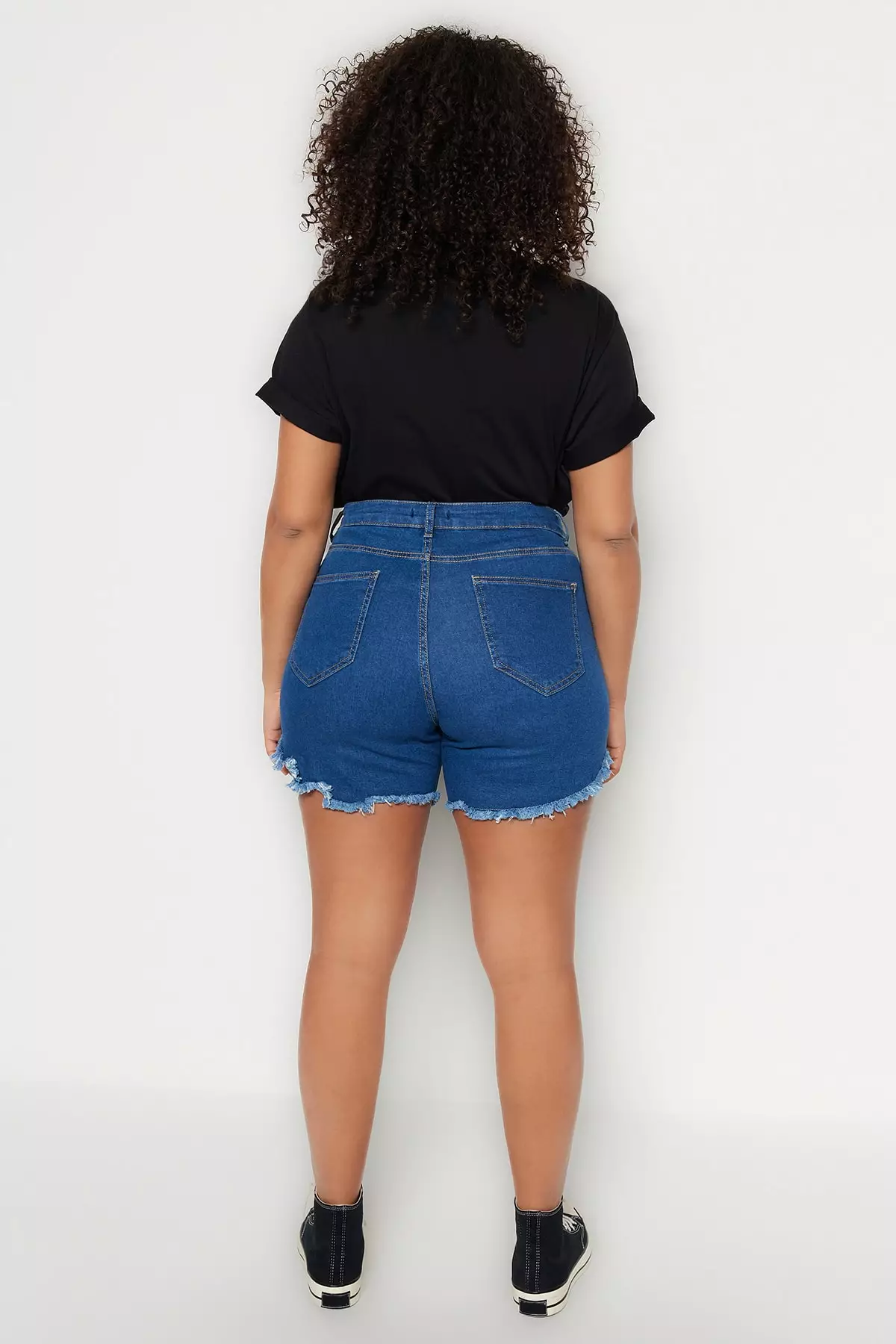 Plus Size Denim Shorts