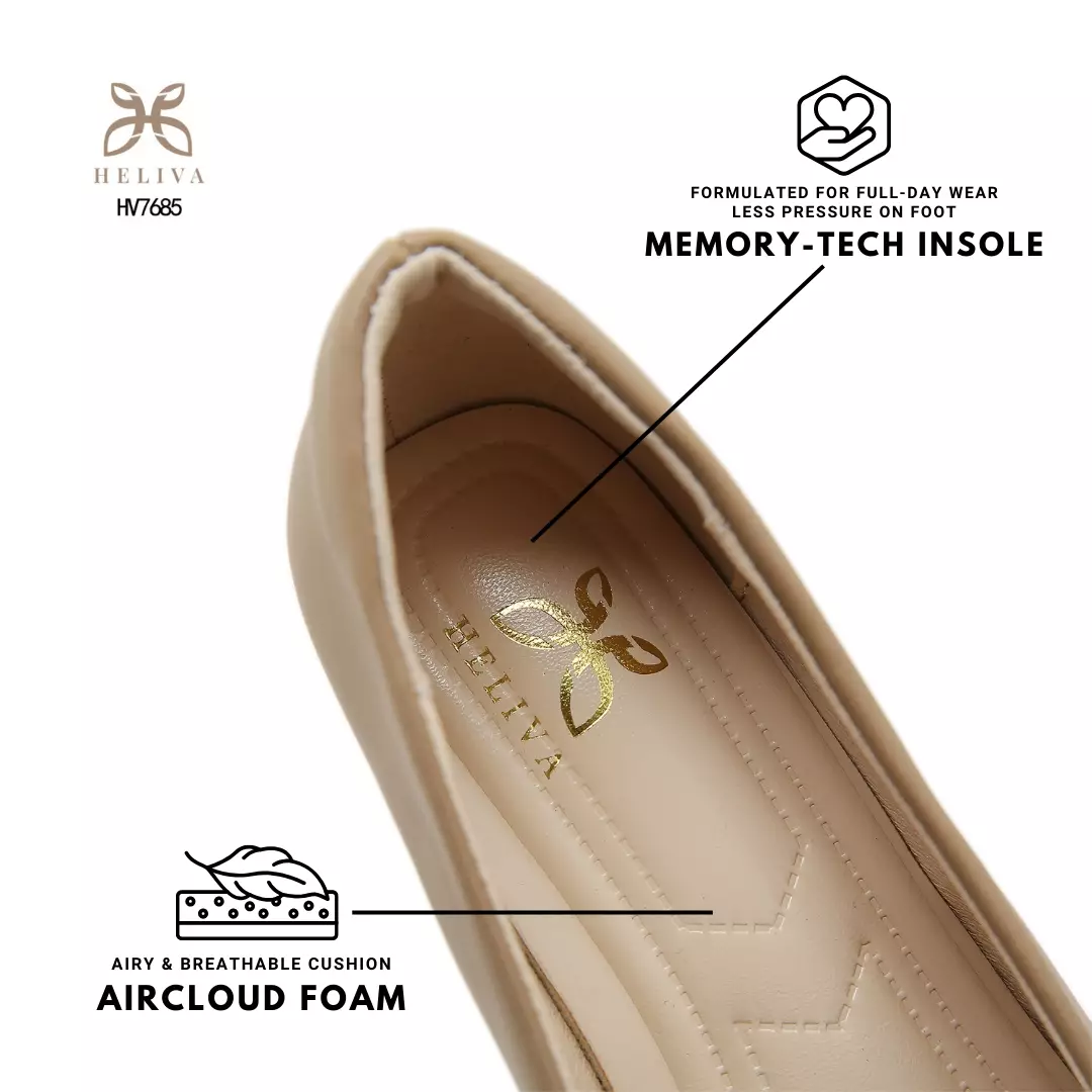 Heliva Janice Women Shoes Chunky Heels Bow Accesories 4cm HV7685