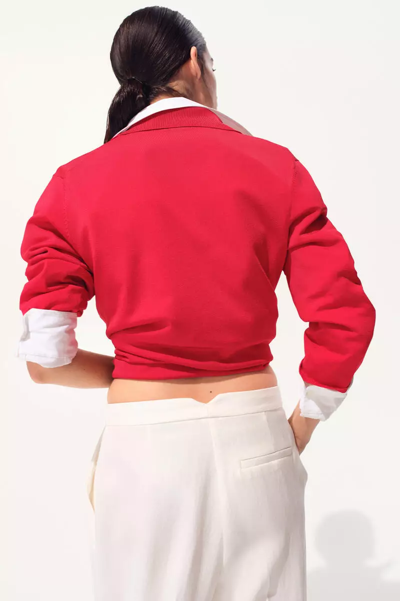 Wide tailored trousers