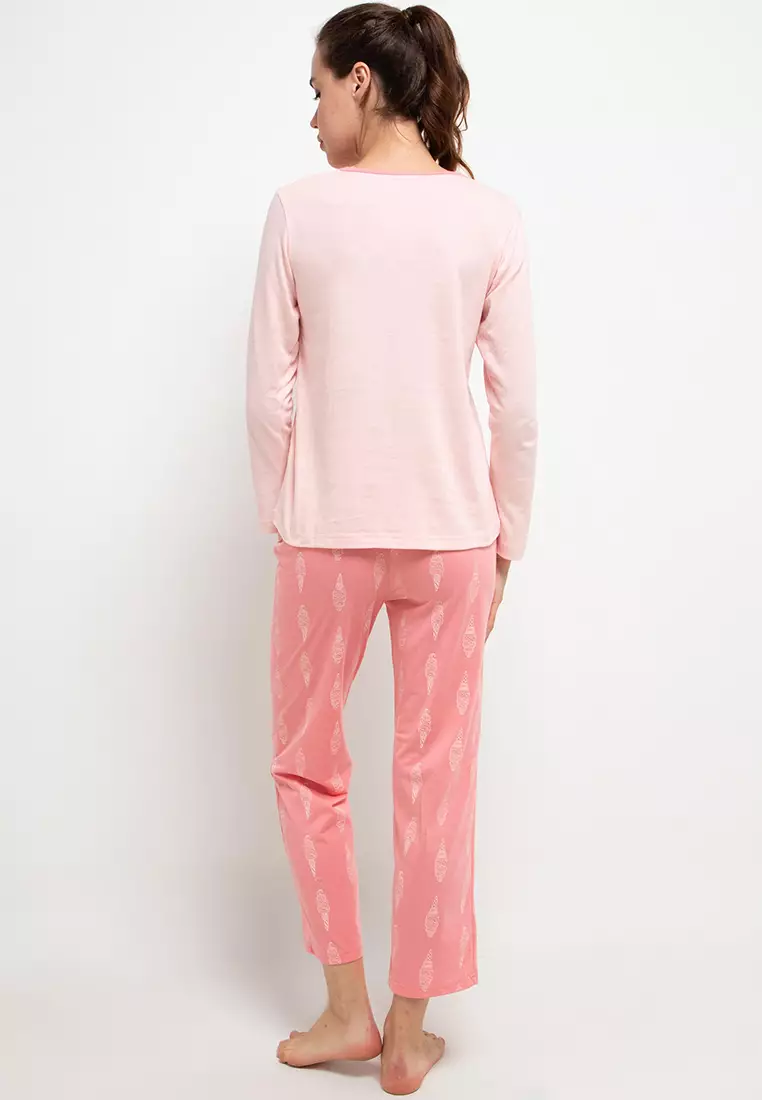 Pyjama Pijama Long Sleeve Long Pants Sleepwear