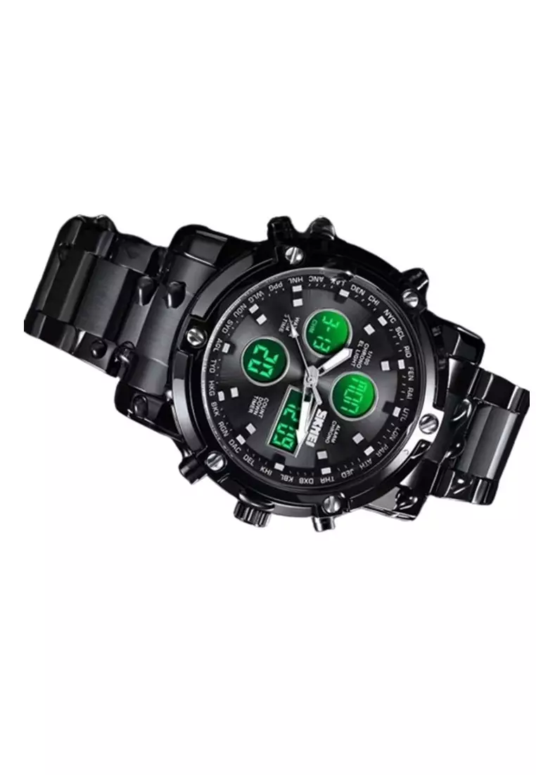 Jam Tangan Pria / SKMEINDONESIA 1389 / Stainless Steel / Jam Tangan AD SKMEI ORIGINAL