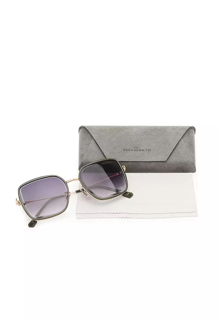 Unisex Fashion Sunglasses (太陽眼鏡) - 綠色 / 灰色