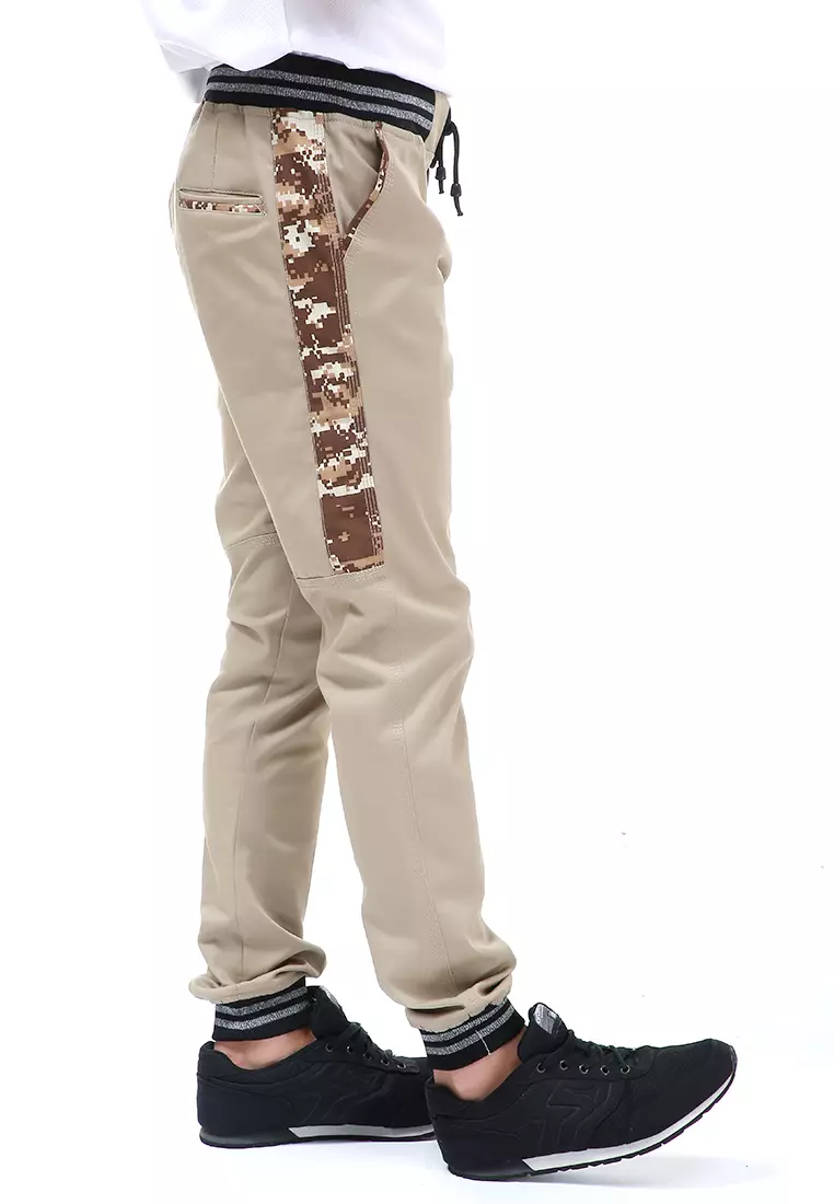 Locko Celana Panjang Cargo Pria Motive Side Casual Long Pants Material Twill Cotton ORIGINAL