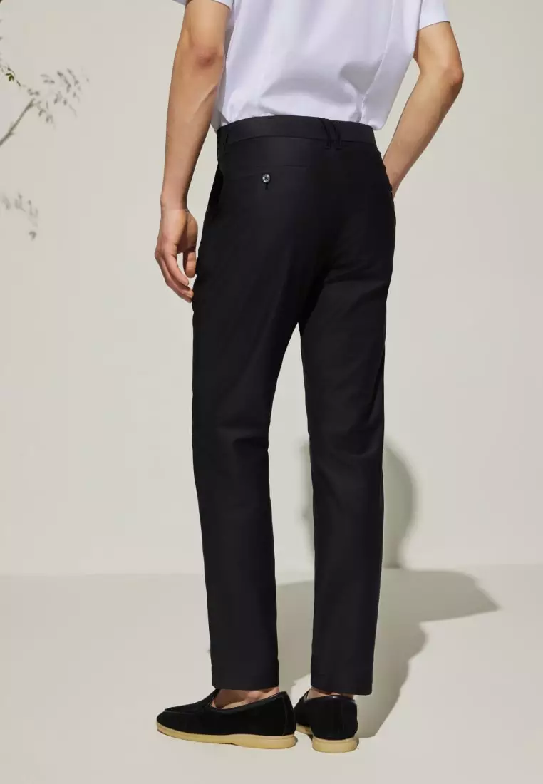 G2000 Cotton Blend Slim Tapered Fit Twill Casual Pants