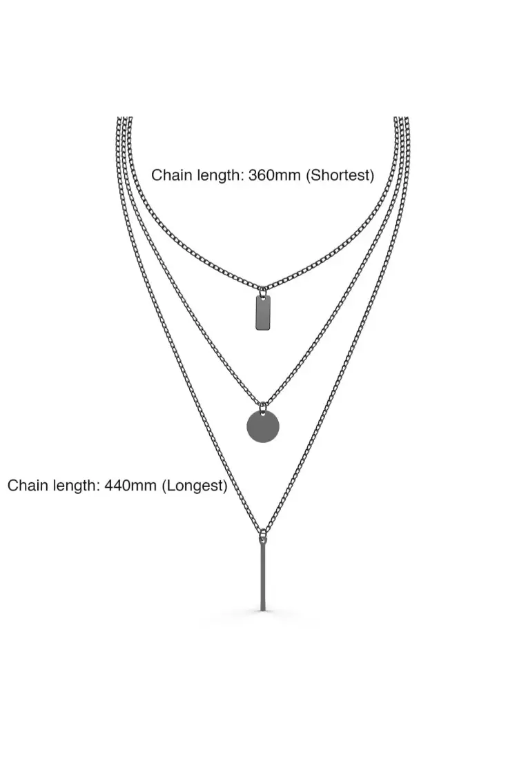 Layered Hipster Pendant Necklace