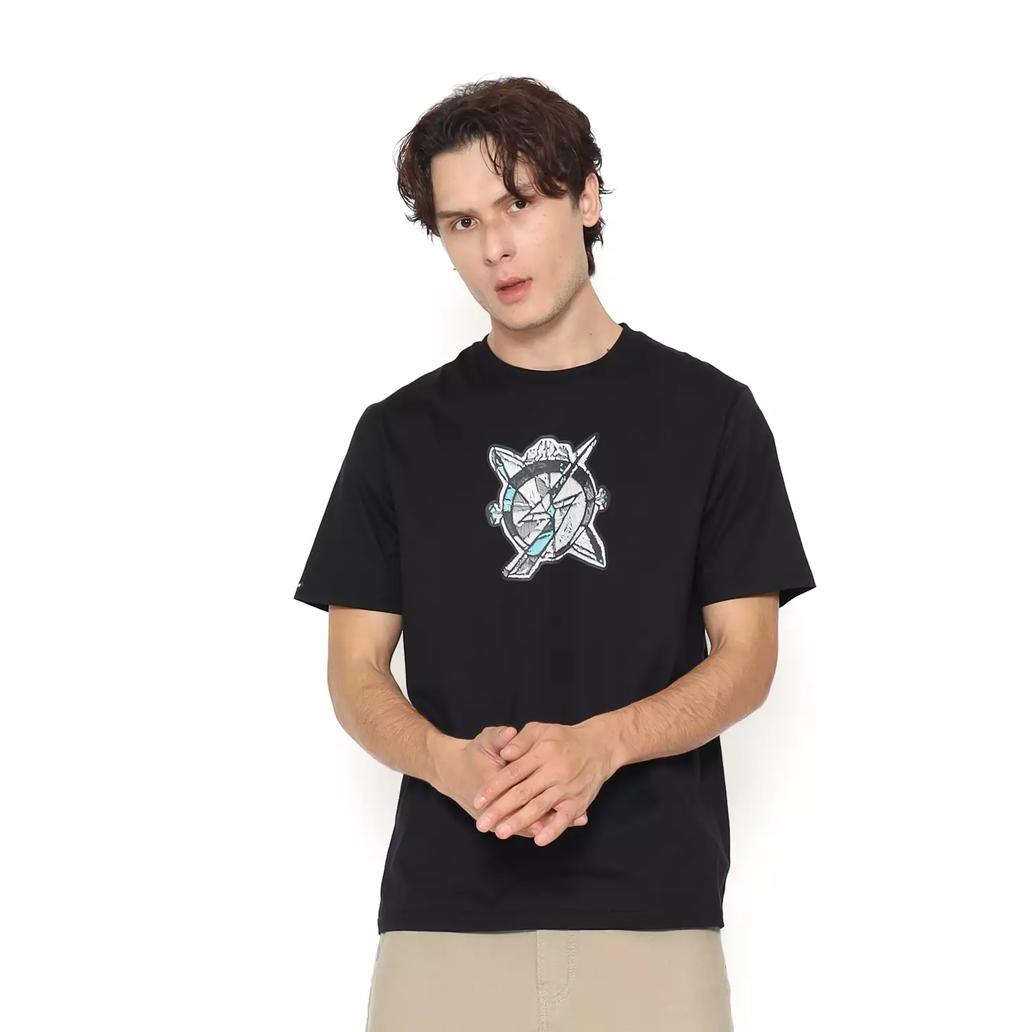 Planet Surf Clothing Kaos Lengan Pendek Pria Clock Planet Surf