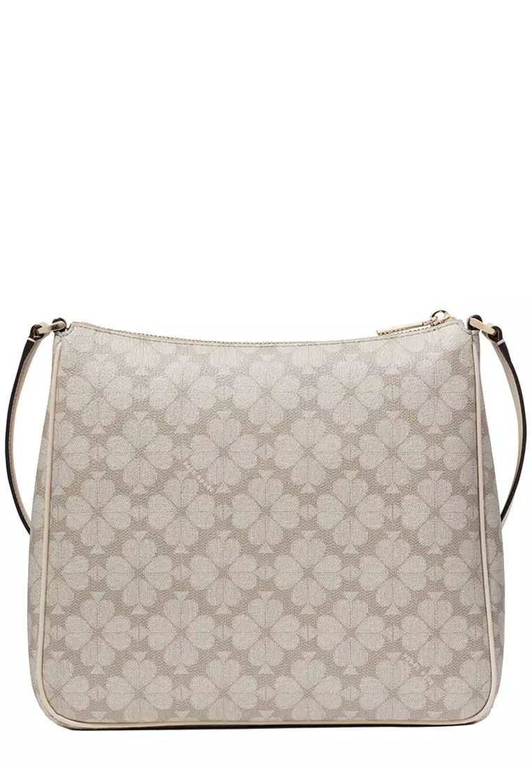 Kate Spade Signature Spade Flower Large Swingpack Crossbody Bag in Dark Beige Multi KG481