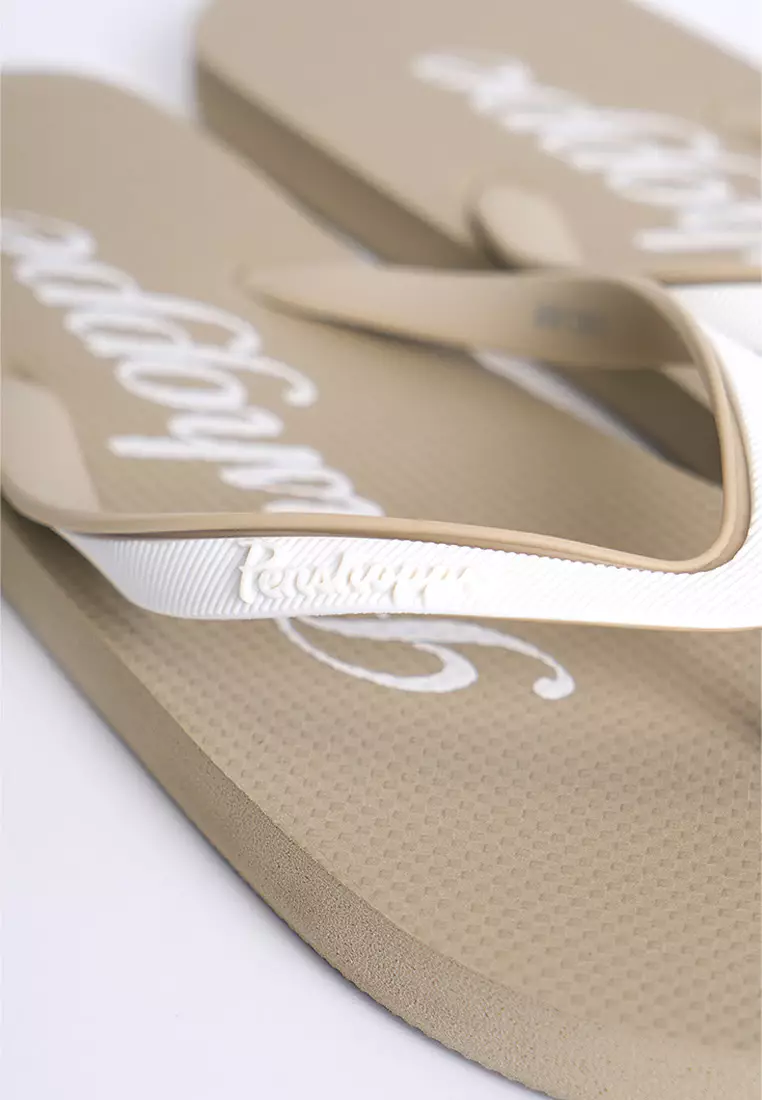 Women's All Rubber Two Tone Flip Flops