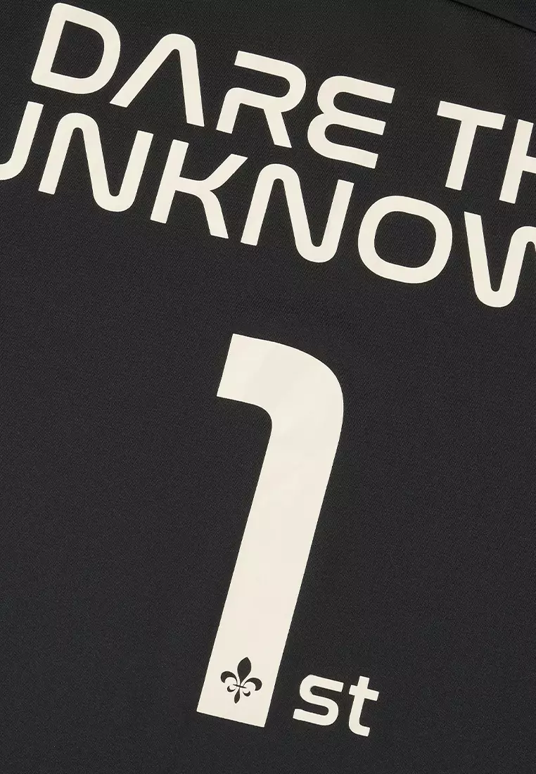 男裝 LOGO 復古寬鬆落肩拼色T裇