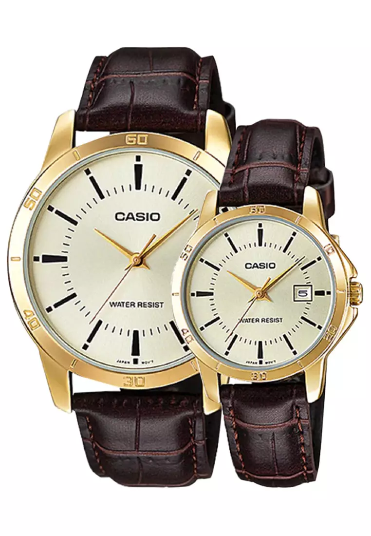 Analog Couple Watches Couple-V004GL-9A