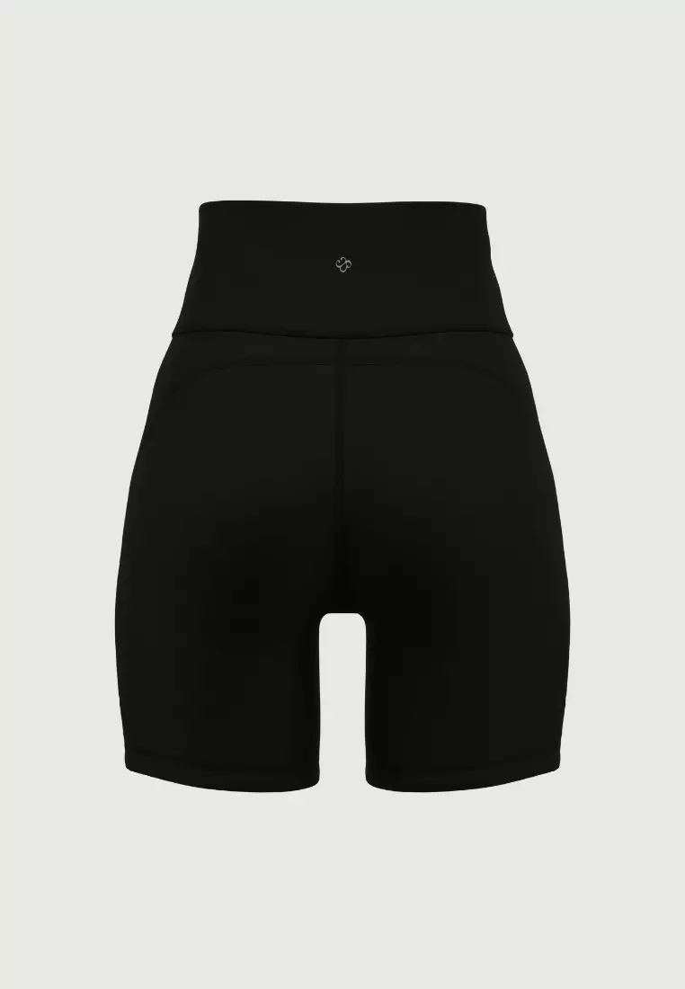 Meshed Elegance High Waist Bike Shorts