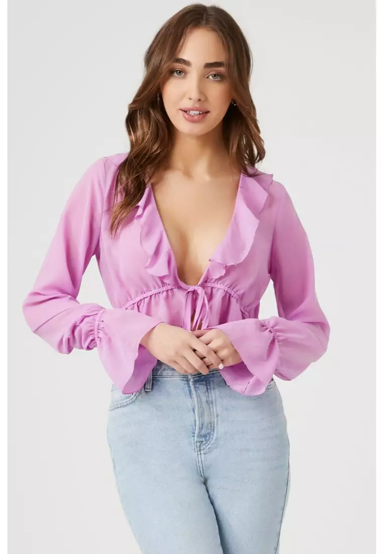Purple blouse forever 21 new arrivals