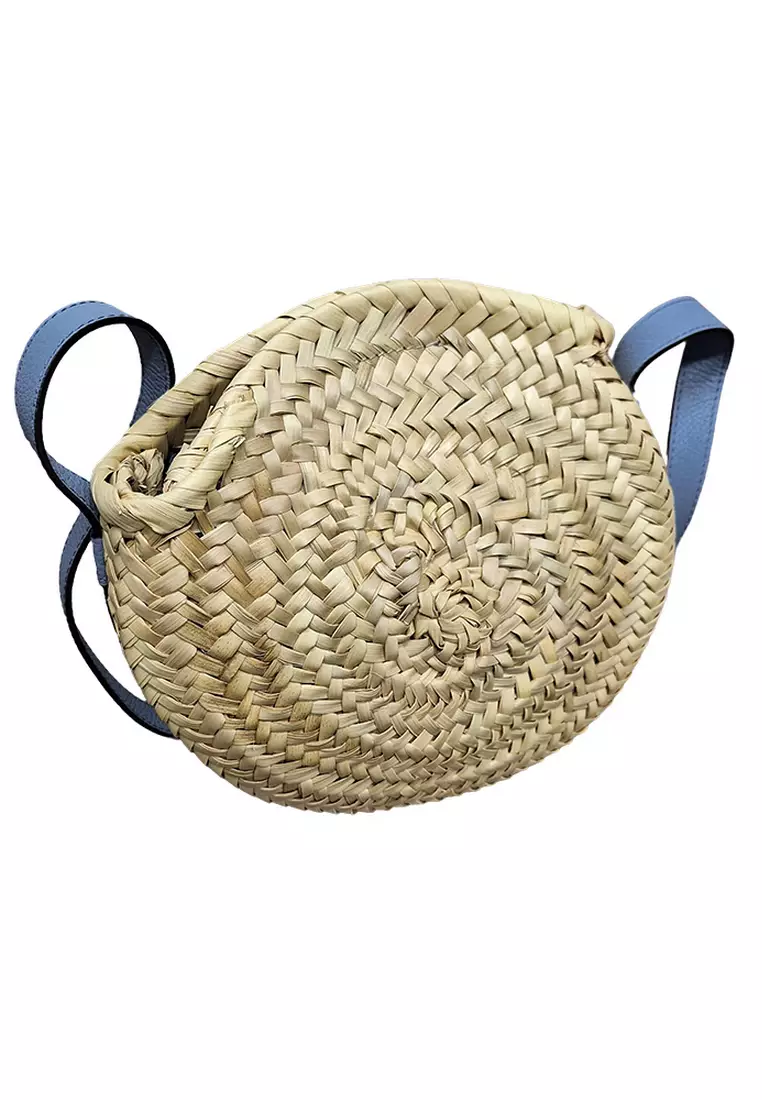 Marcie Basket Crossbody Bag in Shady Cobalt