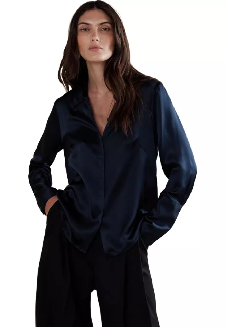 Buy Banana Republic Bliss Silk Shirt 2023 Online ZALORA Philippines