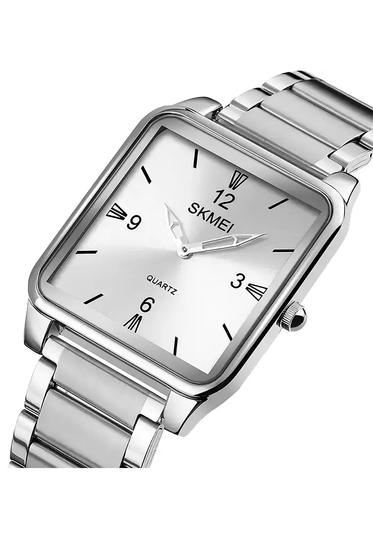 Skmei Jam Tangan Analog Pria - Silver Stainless Steel - 1603