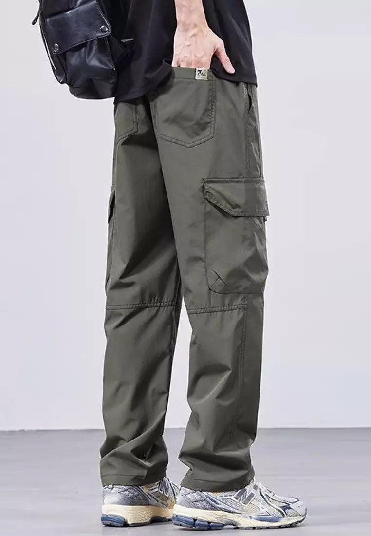 Drawstring Casual Cargo Pants