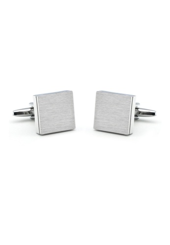 Kings Collection silver Silver French Square Cufflinks (UPKC10004c) 204B3AC9C856AFGS_1