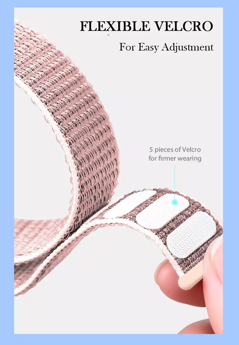 Strap Nilon Apple Watch Soft Pola Gelombang iwatch Strap 38/40/41mm Colorful