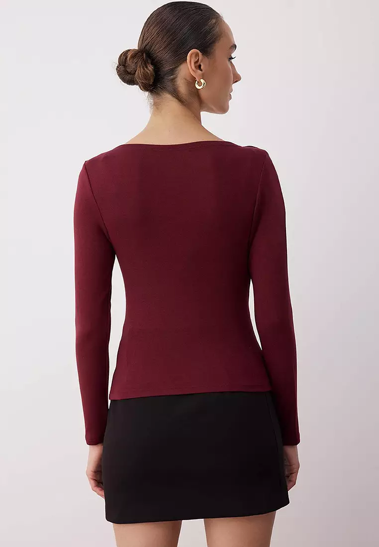 Asymmetrical Collar Blouse