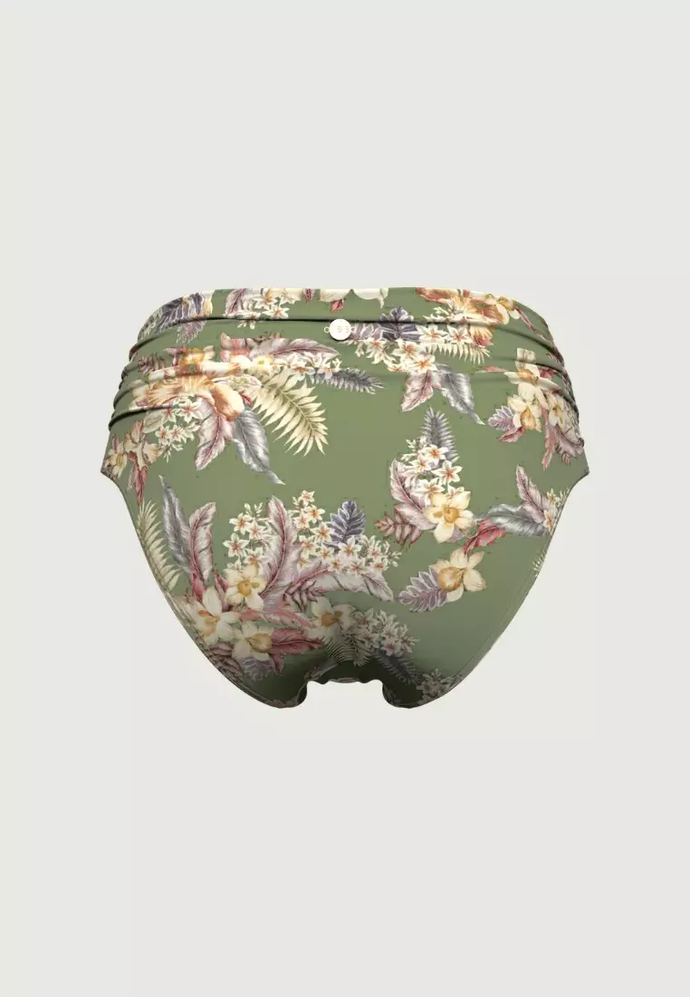 Desert Tropics Olive Ruched Full Classic Pant