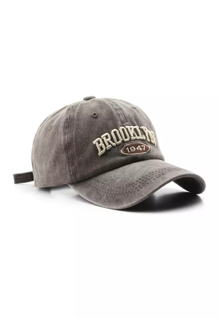 Buy Kings Collection Brooklyn Embroidered Coffee Adjustable