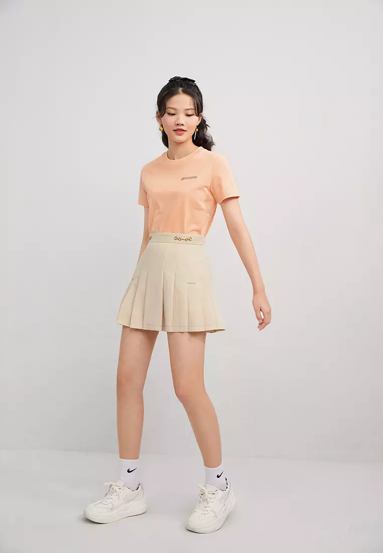 A line hotsell pleated mini skirt