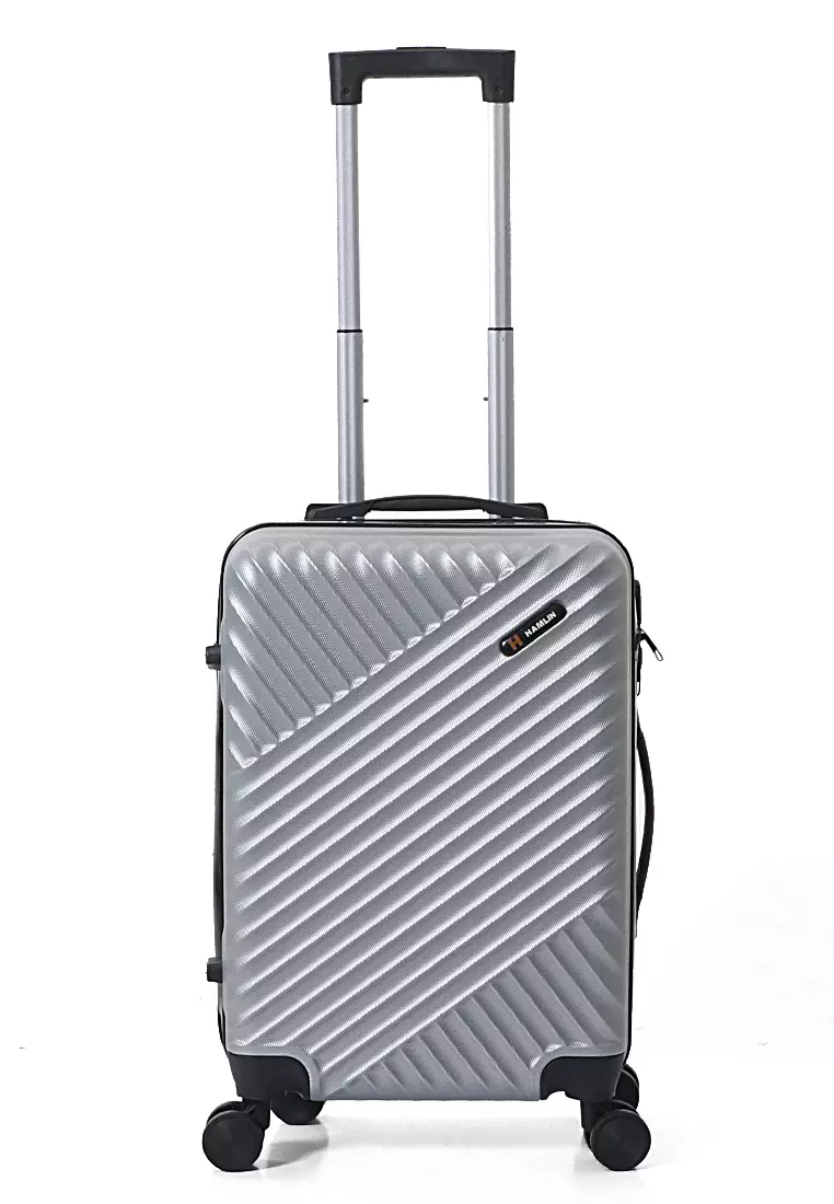 Barayev Koper Unisex Size 20 Inch Large Compartment Suitcase Simple Design Material ABS+PVC Coated ORIGINAL - Silver