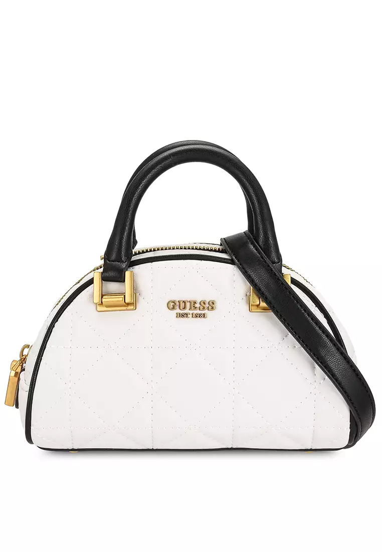 Guess Mildred Bowler Quilted Satchel Handbag