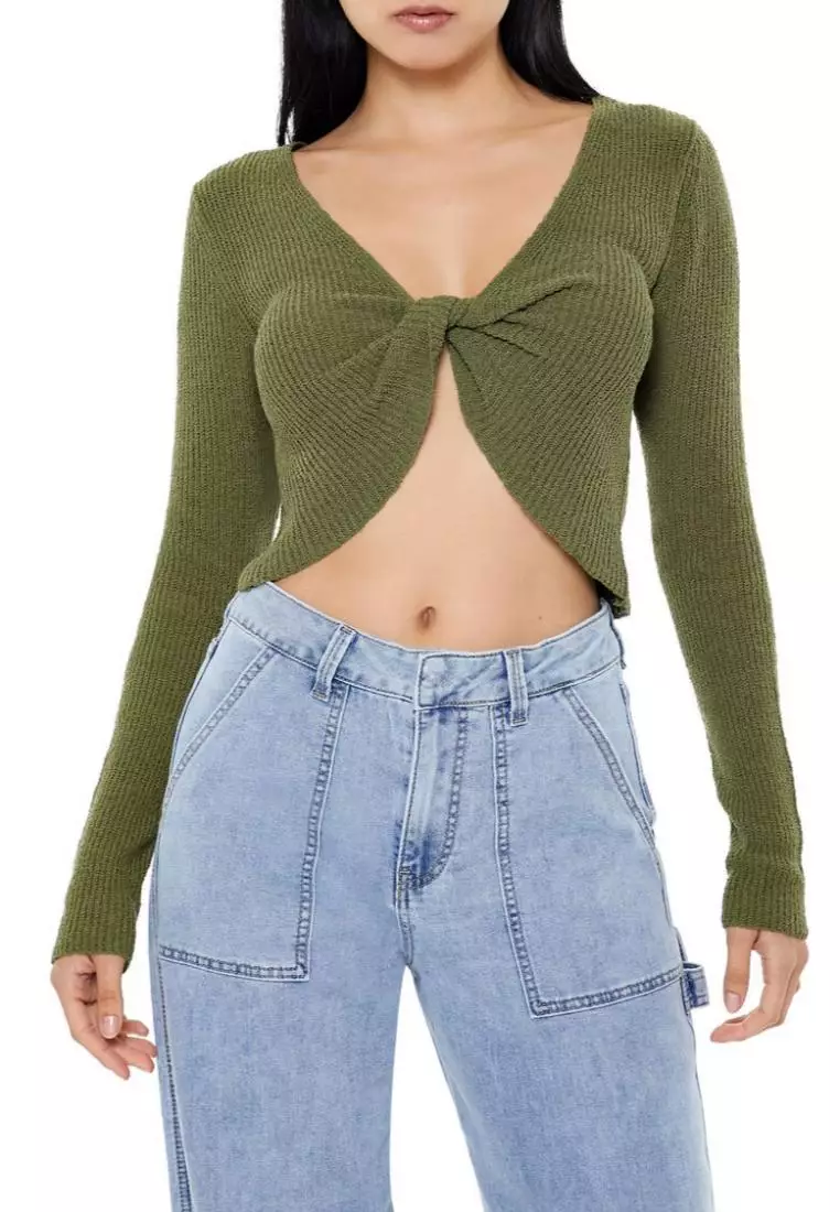 Forever 21 knit crop top discount