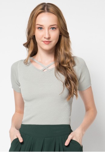 Knit Top Green (Free Size)