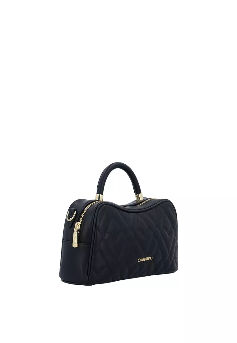 The Amora Top Handle Bag - Black