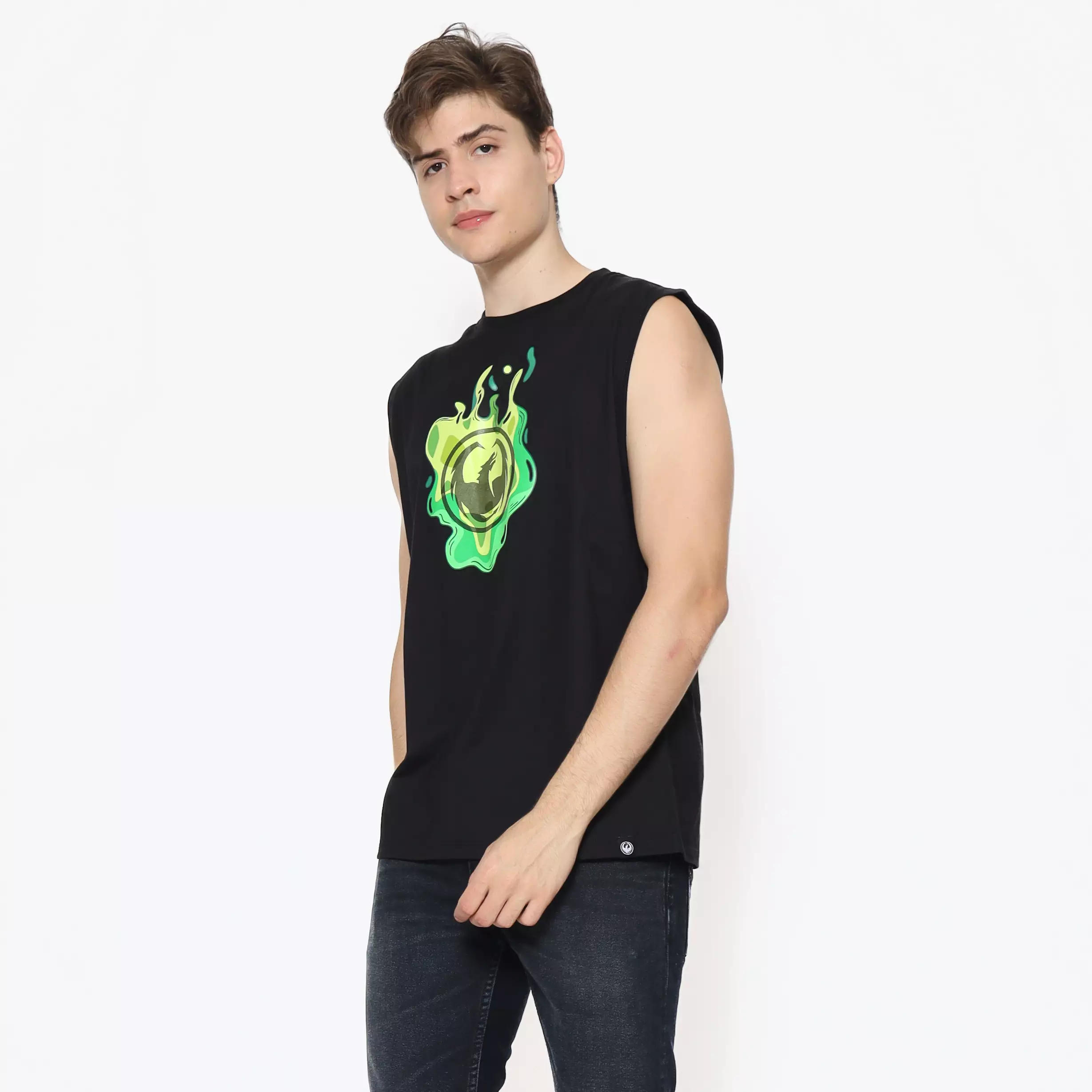 Dragon Kaos Singlet Pria Ditchin Men Muscle Tee Planet Surf