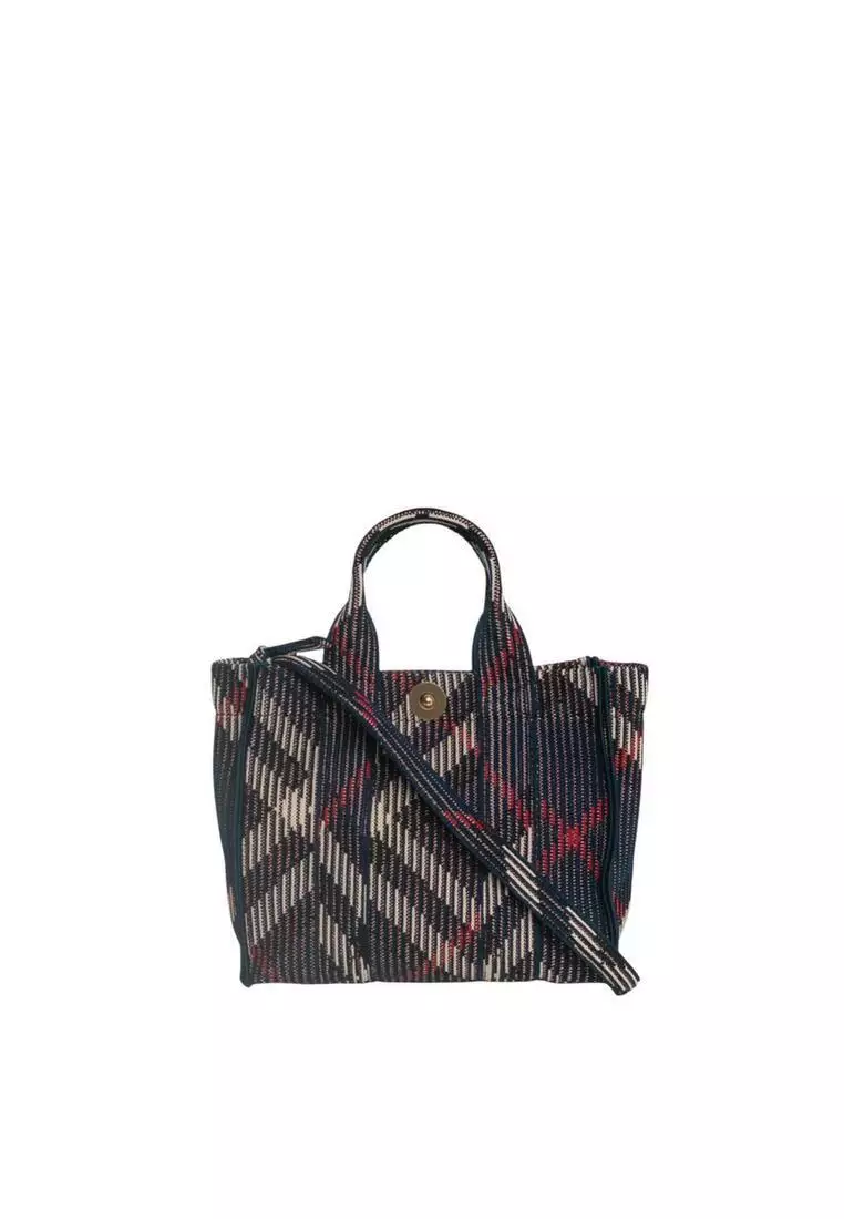 Buy Burberry Mini Check Knitted Crossbody Bag/tote Bag 2026 Online