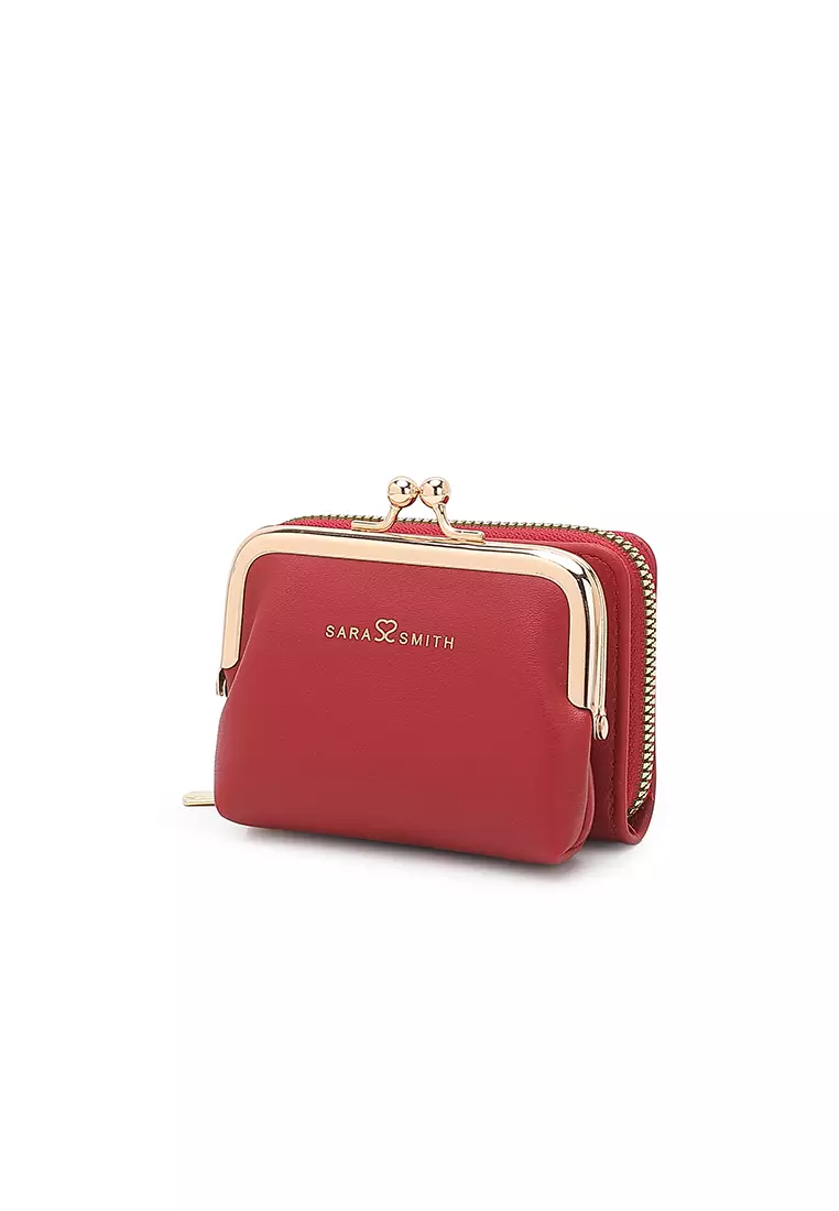 Women's Short Wallet / Purse - Red