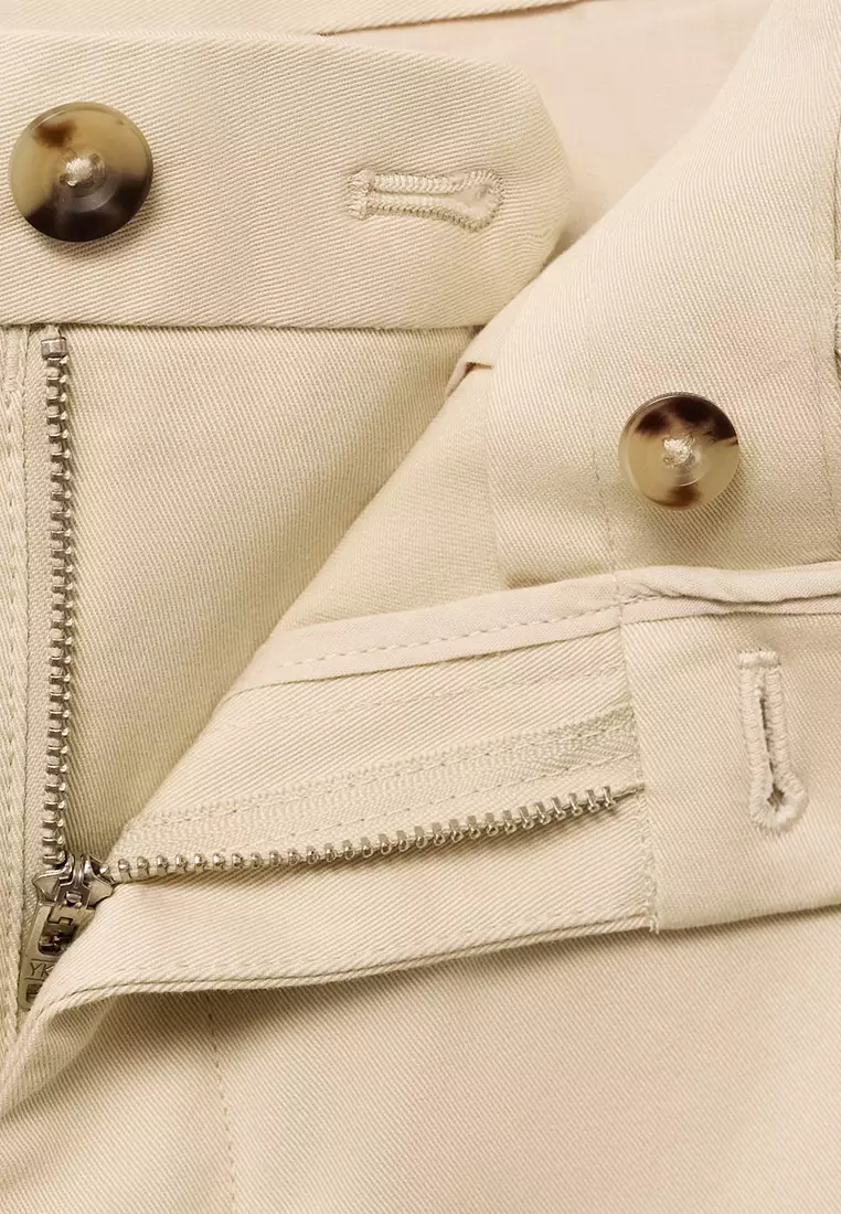 Barna Slim-Fit Twill Chino Trousers