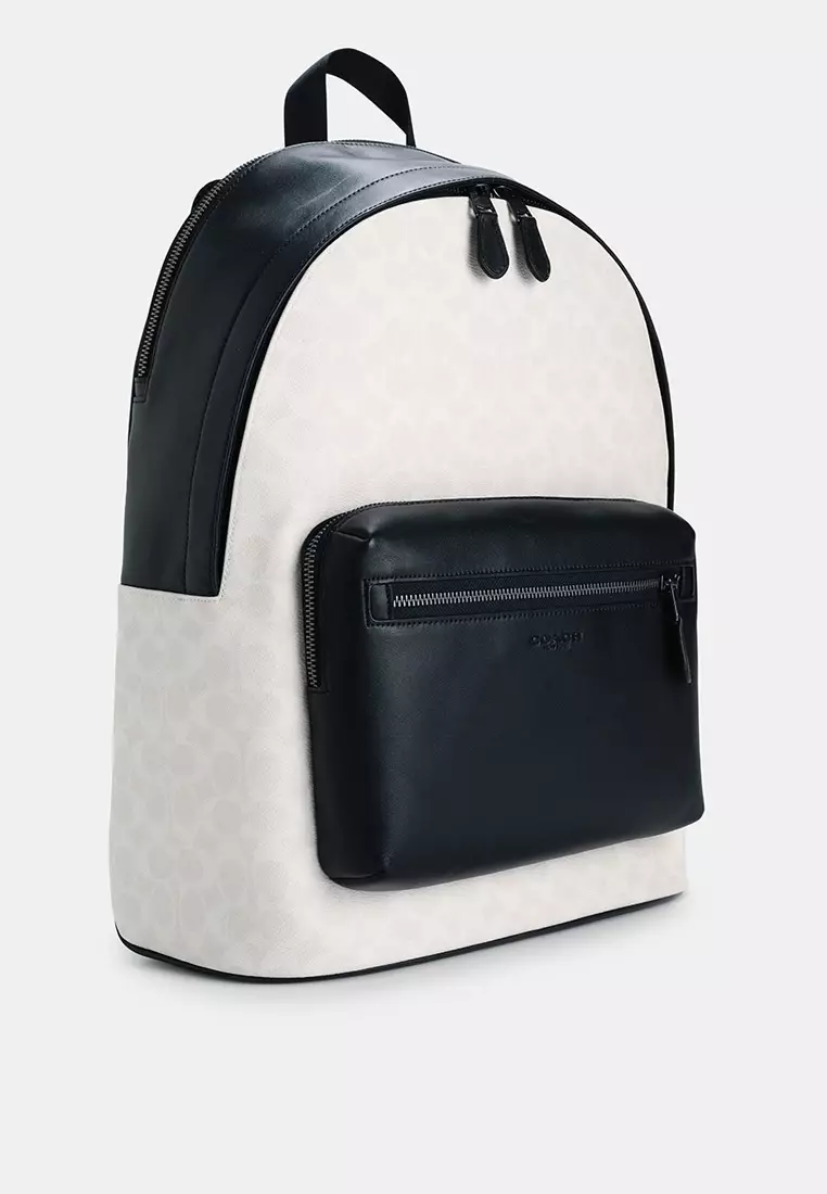 West Backpack In Signature Canvas