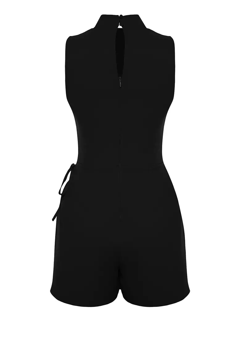 Sleeveless Mock Neck Playsuit