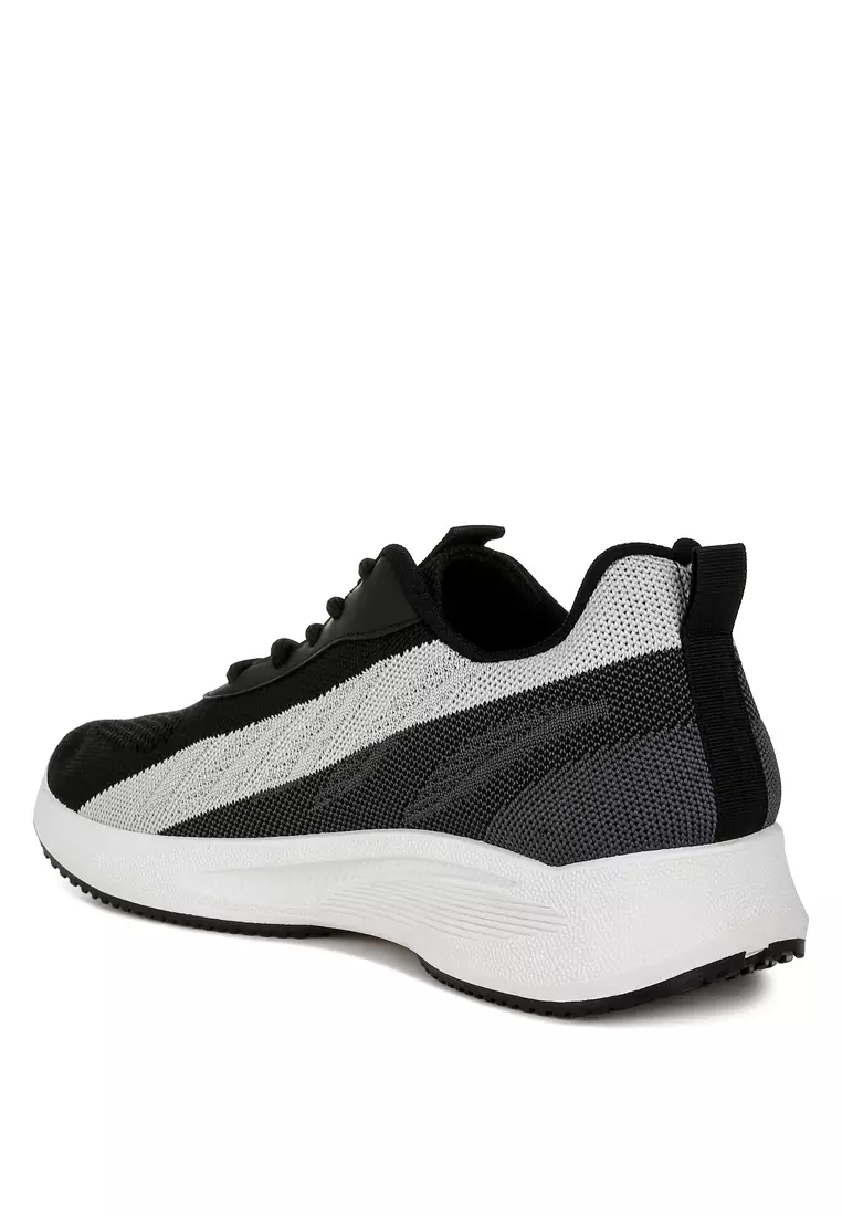 Sepatu Kets Pria Chunky Dual Tone Warna Hitam