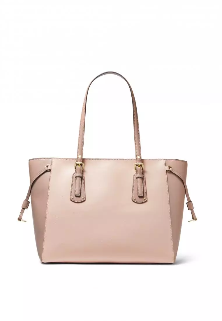 Voyager small crossgrain leather tote bag on sale