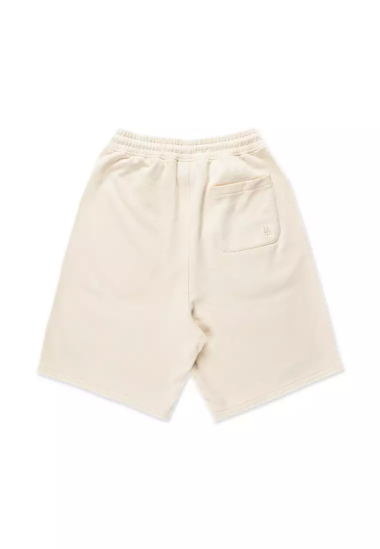 NE Los Angeles Dodgers Harvest Merch Chrome White Knit Shorts
