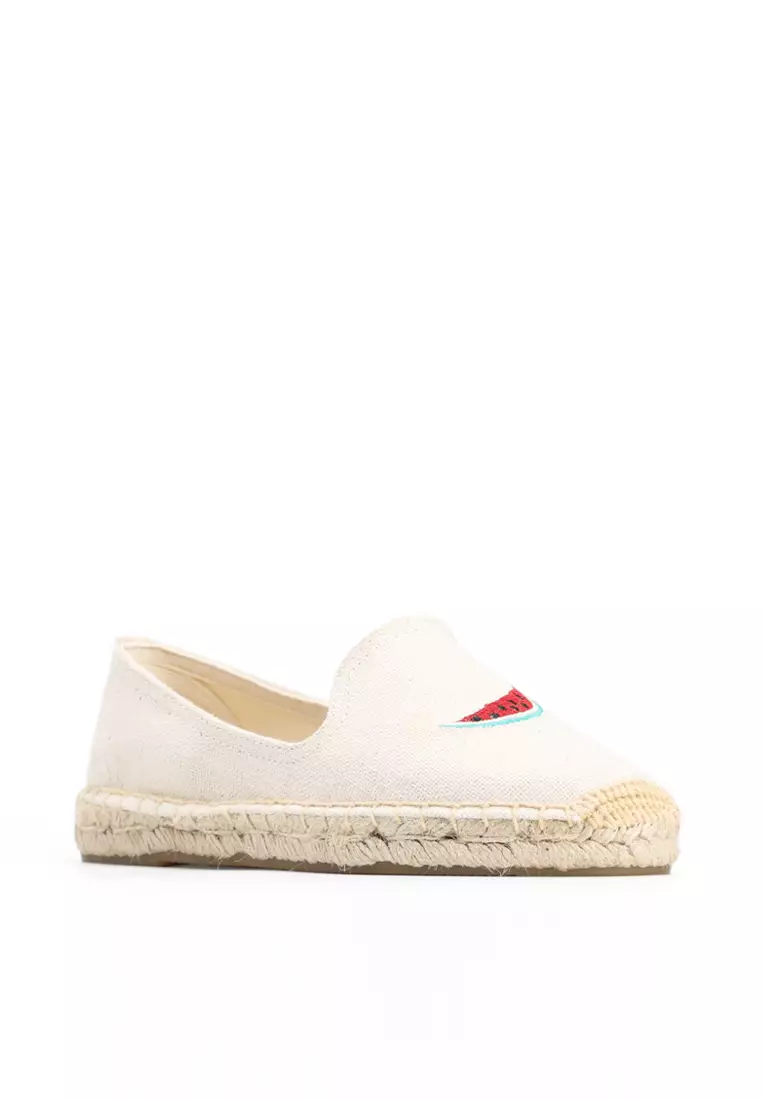 Embroidered Canvas Espadrilles HB45433